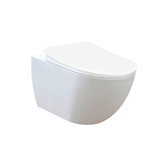 free λευκή λεκάνη με κάλυμμα slim duroplast soft closing 51cm