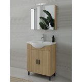 luna 65 slavonia oak έπιπλο μπάνιου