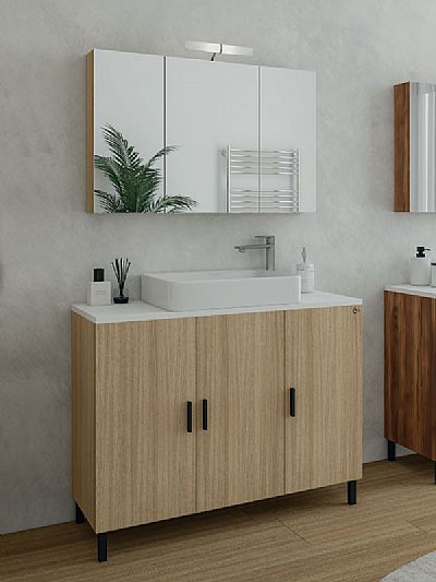 roma 100 slavonia oak set έπιπλο μπάνιου