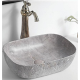 elegan-2 grey light 46,5x32x13,5 νιπτήρας επικαθήμενος