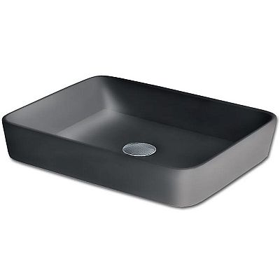 lungo como grey mat 48,5x37,5x14 νιπτήρας επικαθήμενος