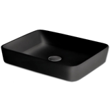 lungo como black mat 48,5x37,5x14 νιπτήρας επικαθήμενος
