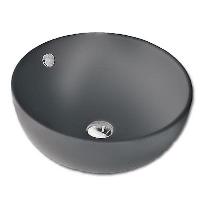 creso-21 mat grey Ø43,5x17 νιπτήρας επικαθήμενος