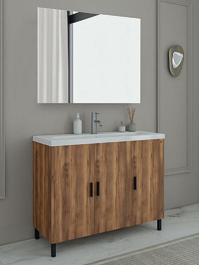 slim roma 100 amber baroque oak set έπιπλο μπάνιου
