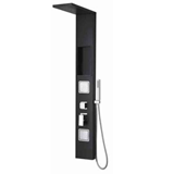 DEMM στήλη υδρομασάζ matt black 15558