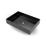 νιπτήρας πάγκου μαύρο inox pvd 55x38x10cm