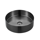 νιπτήρας πάγκου μαύρος inox pvd 40x12cm