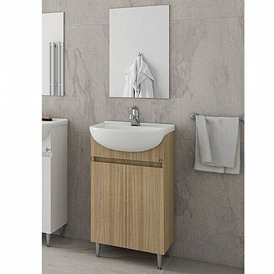 alfa 65 slavonia oak set έπιπλο μπάνιου