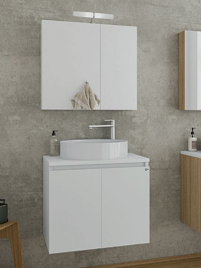 verona 75 white top - white set έπιπλο