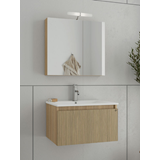 liberty 75 slavonia oak & strada set έπιπλο μπάνιου