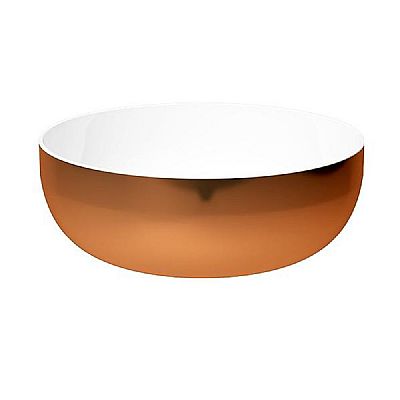 hidra sphere νιπτήρας πάγκου 44x17 rose gold - white
