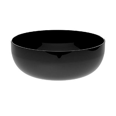 hidra sphere νιπτήρας πάγκου 44x17 black matt